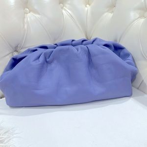 Genuine leather purple/blue ish  clutch*make offer*